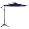 10ft. Offset Outdoor Patio Umbrella with Hand Crank